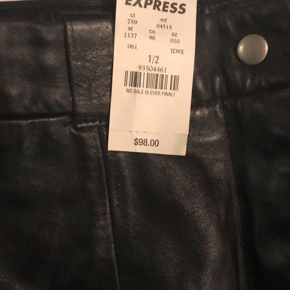 Express Leather skirt - Picture 2 of 2